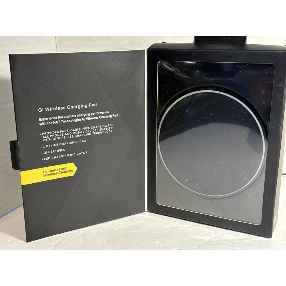 NXT Technologies Qi Wireless Charging Pad 10W NX54707 . New Sealed Box